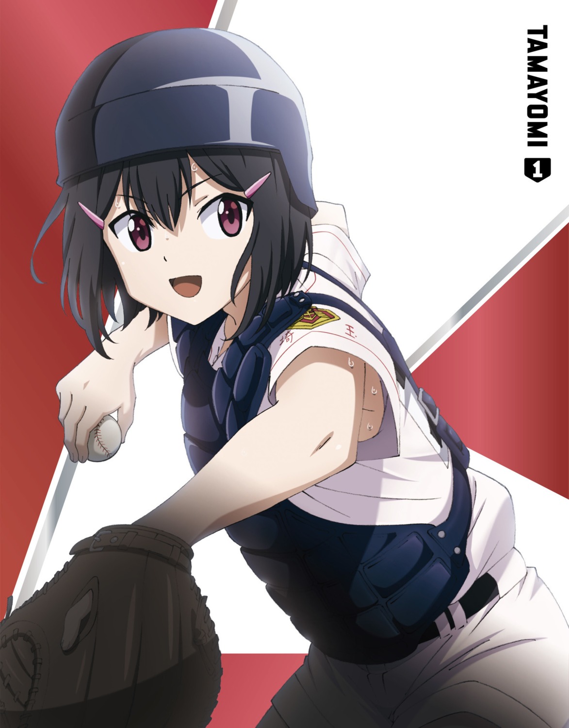 armor baseball kikuta_kouichi tamayomi uniform yamazaki_tamaki