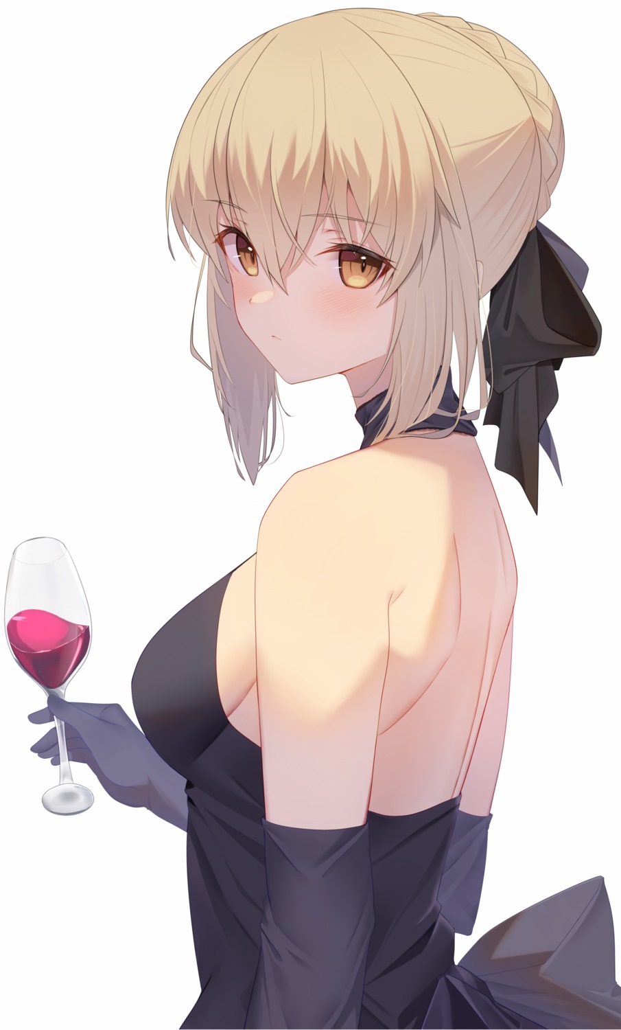 dress fate/grand_order jun_(aousa0328) no_bra saber saber_alter