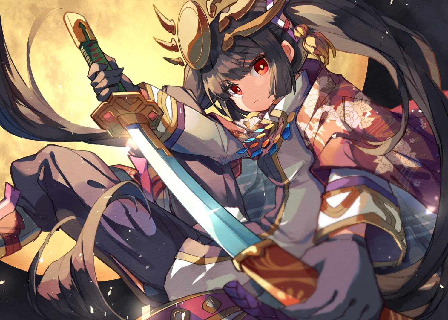 japanese_clothes kuuron puzzle_&_dragons sword