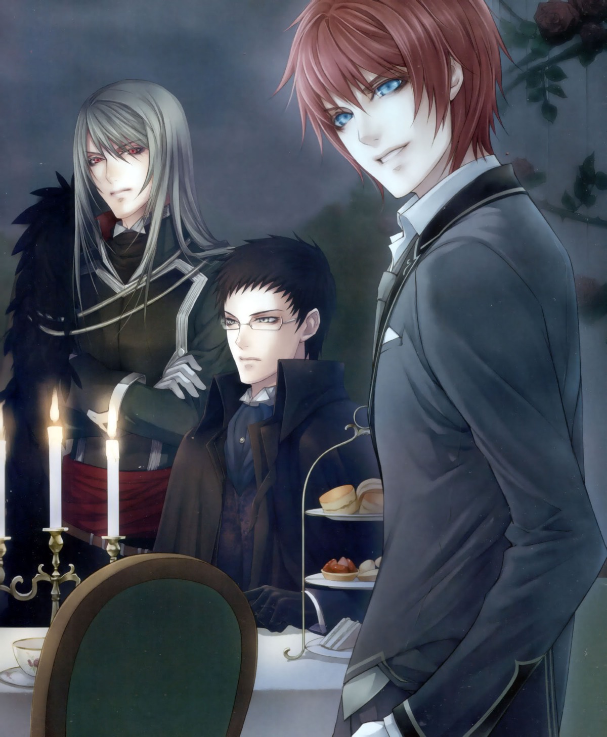 ignis_(will_o'_wisp) jack_(will_o'_wisp) male scanning_dust usuba_kagerou will_(will_o'_wisp) will_o'_wisp