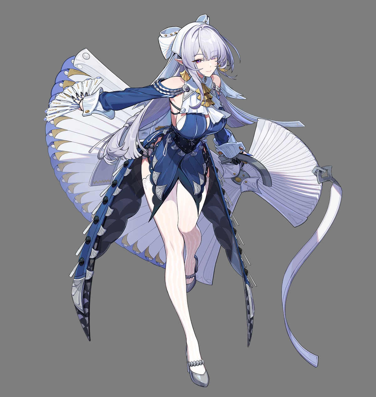 heels no_bra pointy_ears tagme thighhighs transparent_png velina_airgid zenless_zone_zero