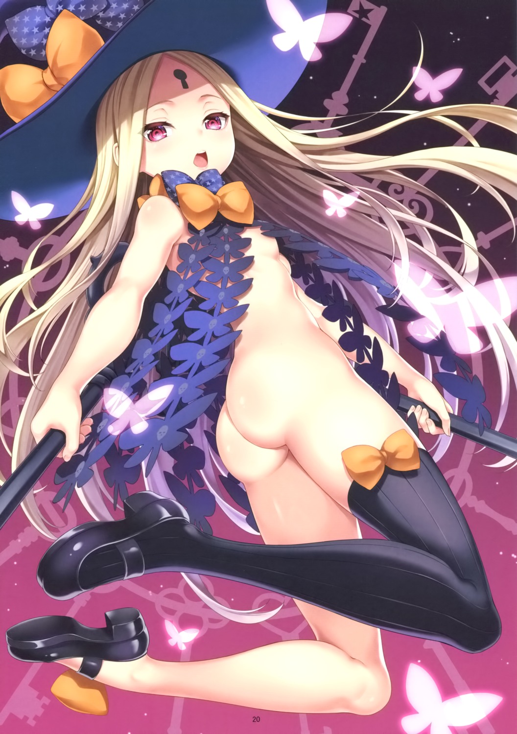 abigail_williams_(fate) ass dksha fate/grand_order heels kase_daiki loli naked thighhighs witch