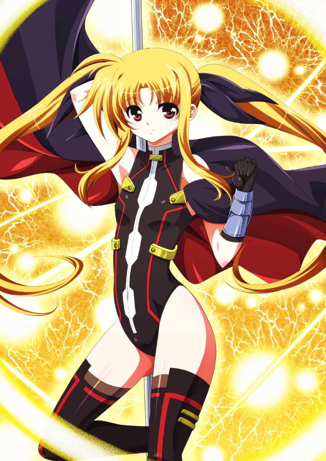 bodysuit fate_testarossa ka2 mahou_shoujo_lyrical_nanoha thighhighs