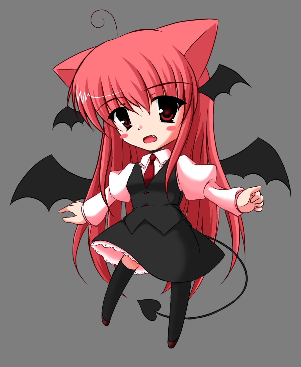 ama_(mw_ama) chibi koakuma touhou transparent_png wings