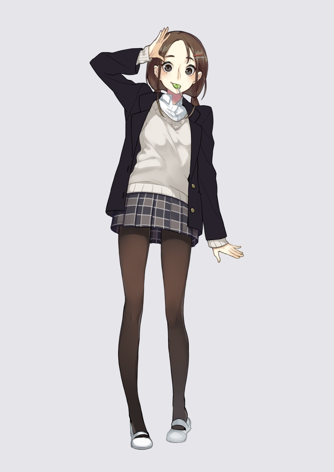 pantyhose seifuku sweater yuu_(higashi_no_penguin)