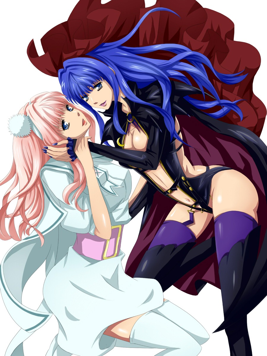 cleavage macross macross_frontier reshika sheryl_nome thighhighs