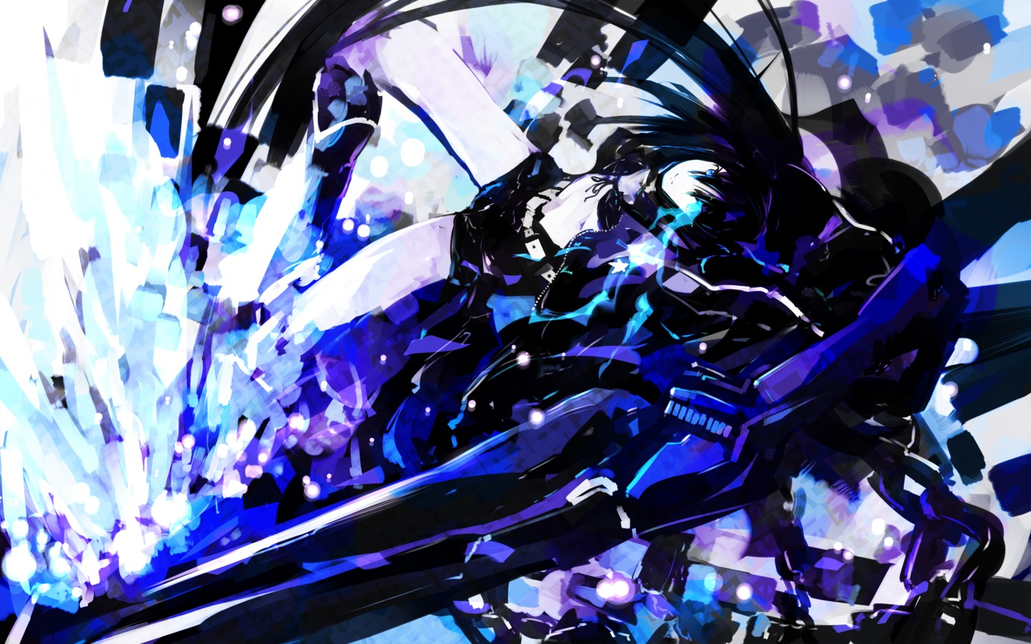 black_rock_shooter black_rock_shooter_(character) gun tone_g vocaloid wallpaper