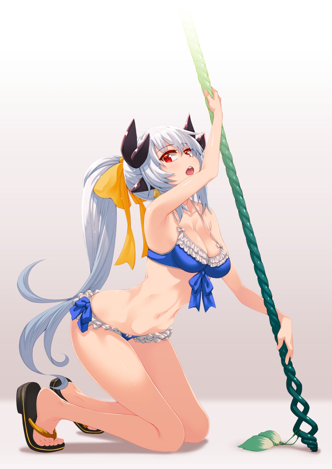 akino_sora bikini cleavage fate/grand_order kiyohime_(fate/grand_order) swimsuits weapon
