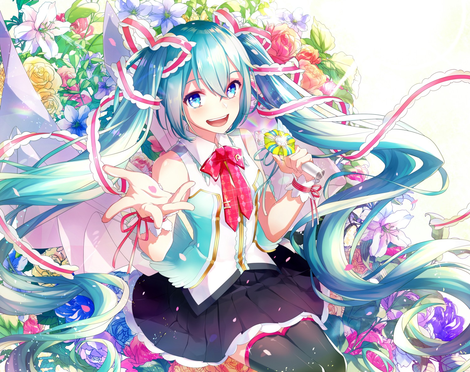 gari hatsune_miku thighhighs vocaloid