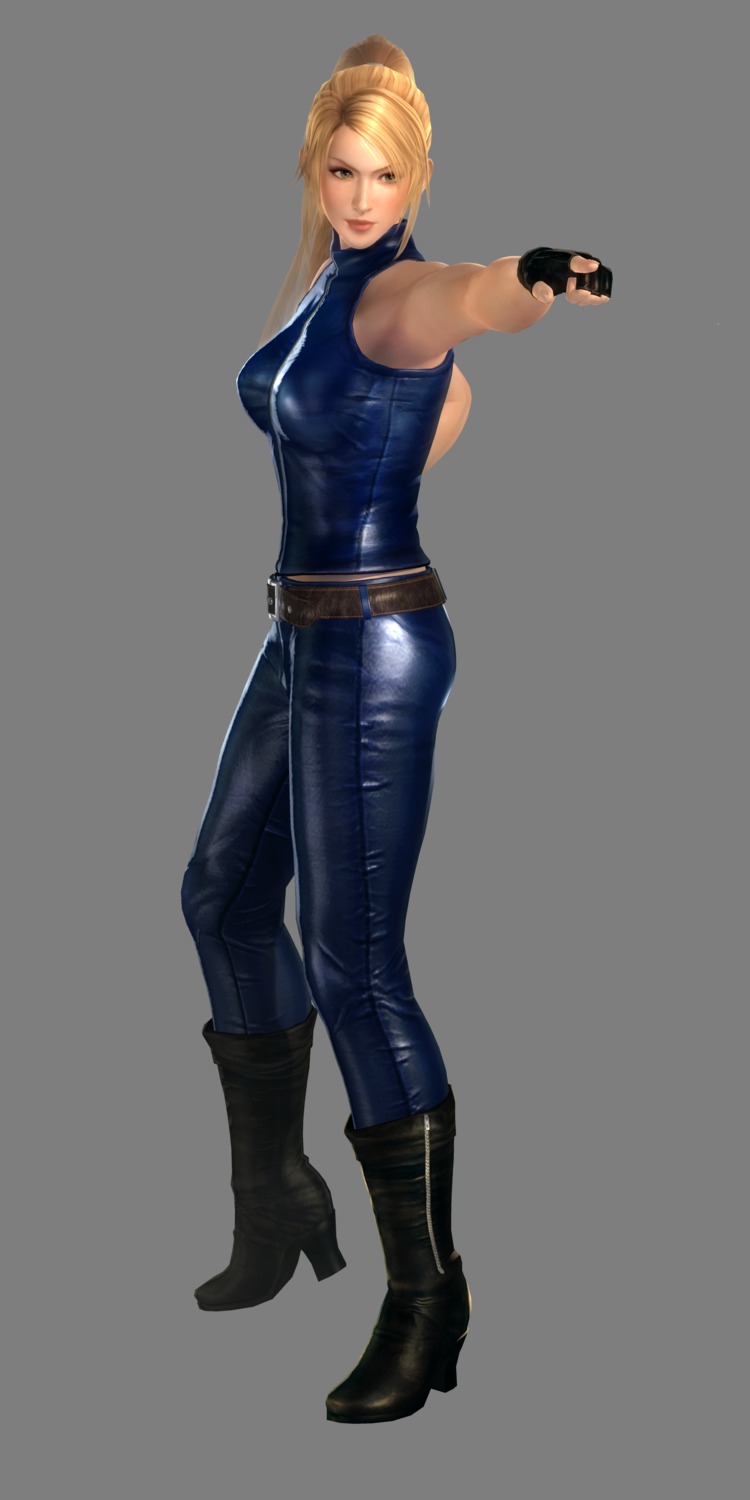 bodysuit cg dead_or_alive dead_or_alive_5 heels koei_tecmo sarah_bryant transparent_png virtua_fighter