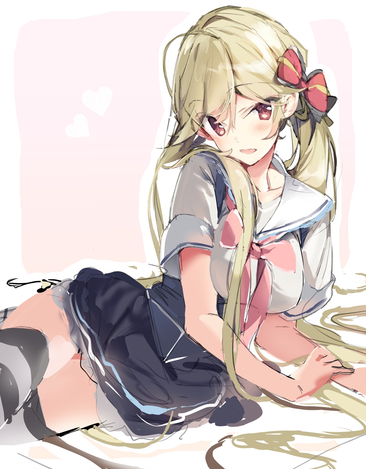 iai_youka seifuku sketch sora_ni_kizanda_parallelogram sushimekabu thighhighs