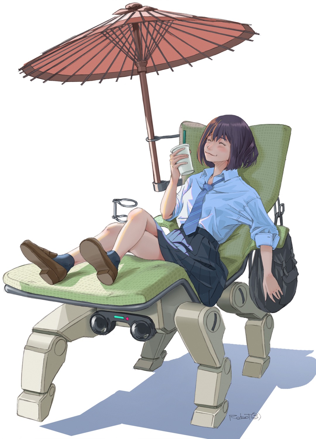 mecha seifuku tagme umbrella