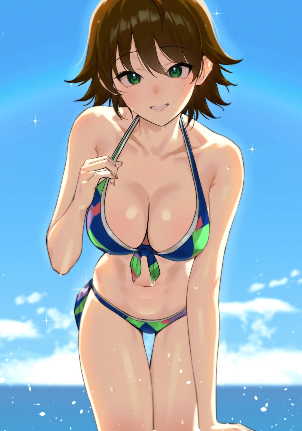 bikini hoshii_miki qoqi swimsuits the_idolm@ster