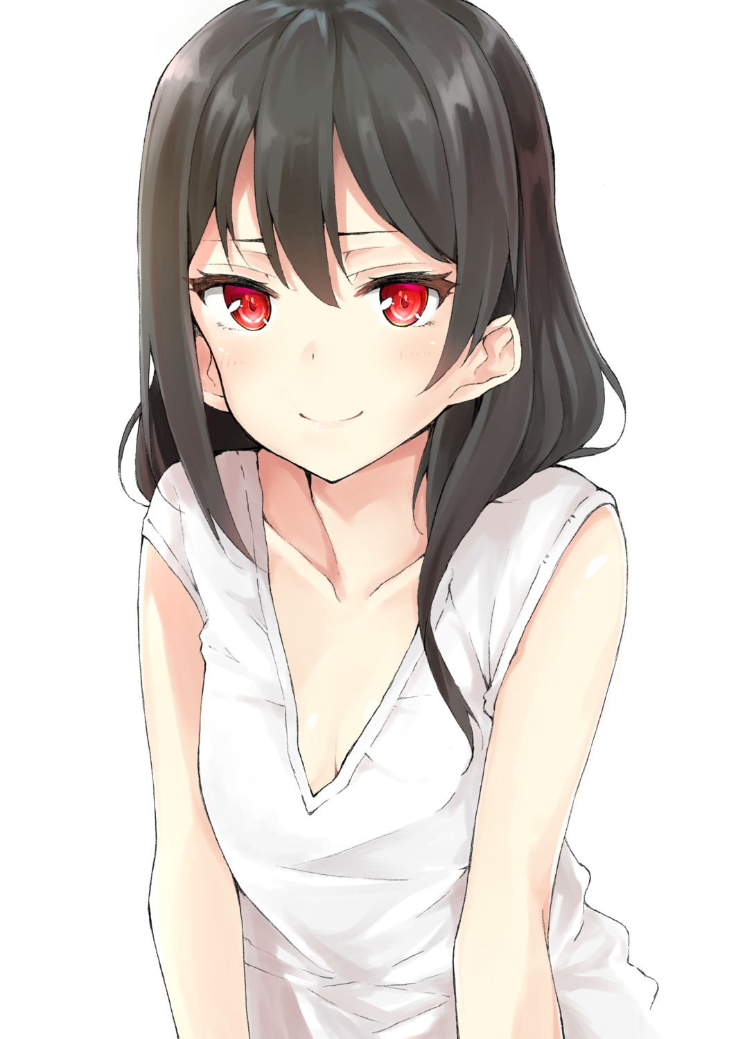 cleavage flat_(joppin_karu!) love_live! yazawa_nico