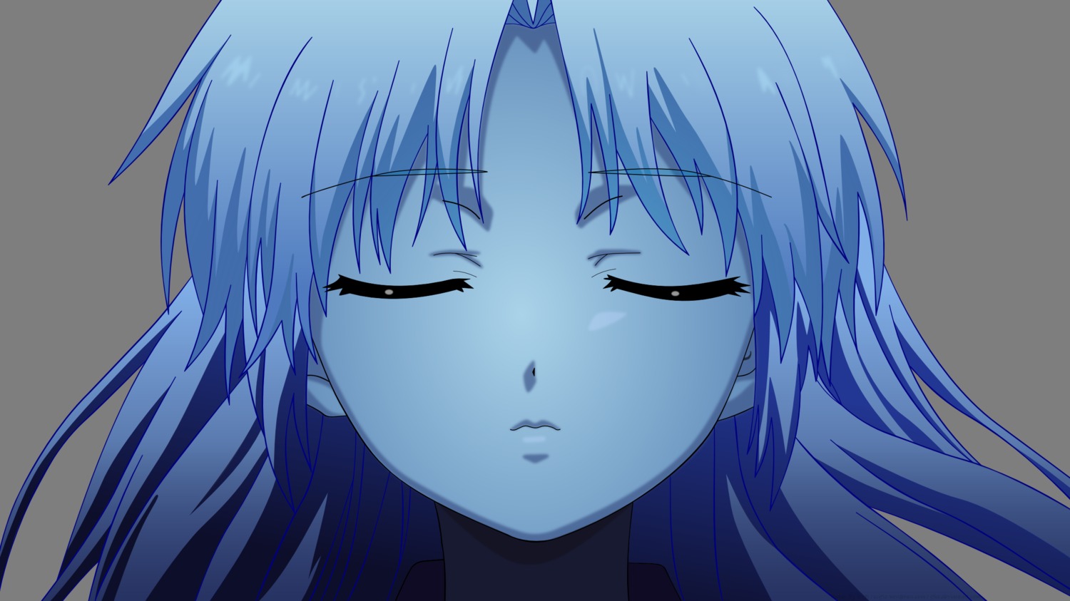 angel_beats! tachibana_kanade transparent_png vector_trace watermark