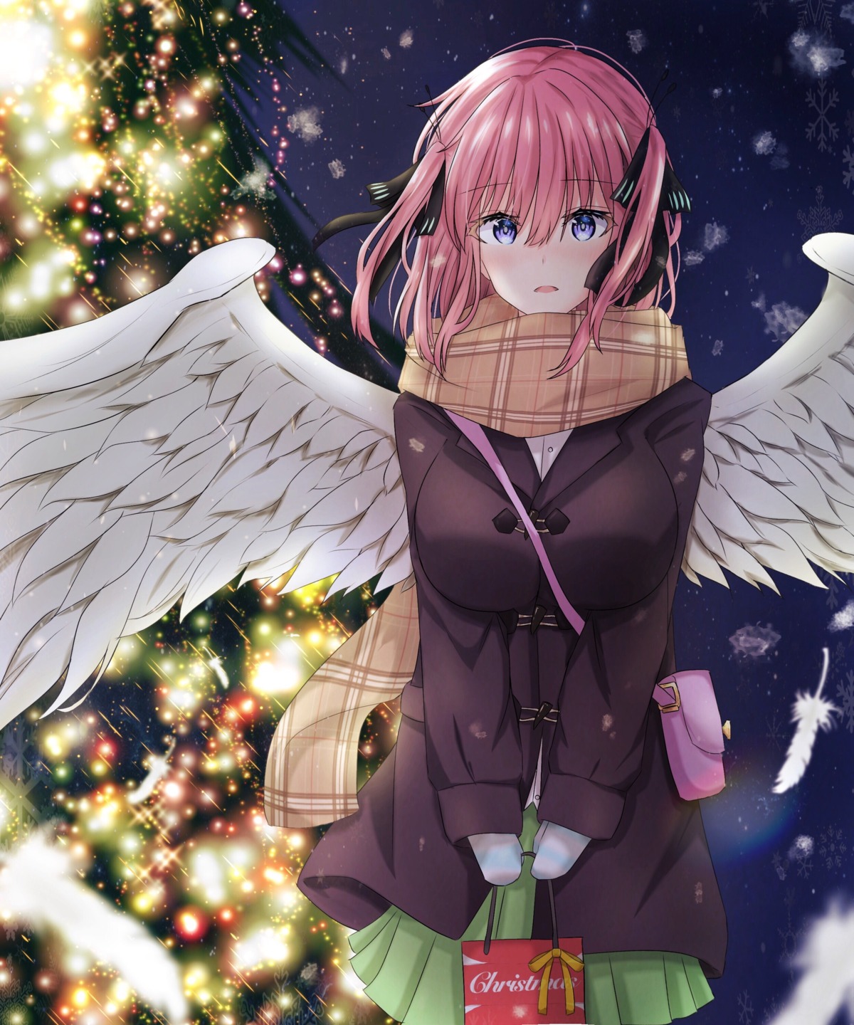 5-toubun_no_hanayome angel christmas nakano_nino seifuku tagme wings