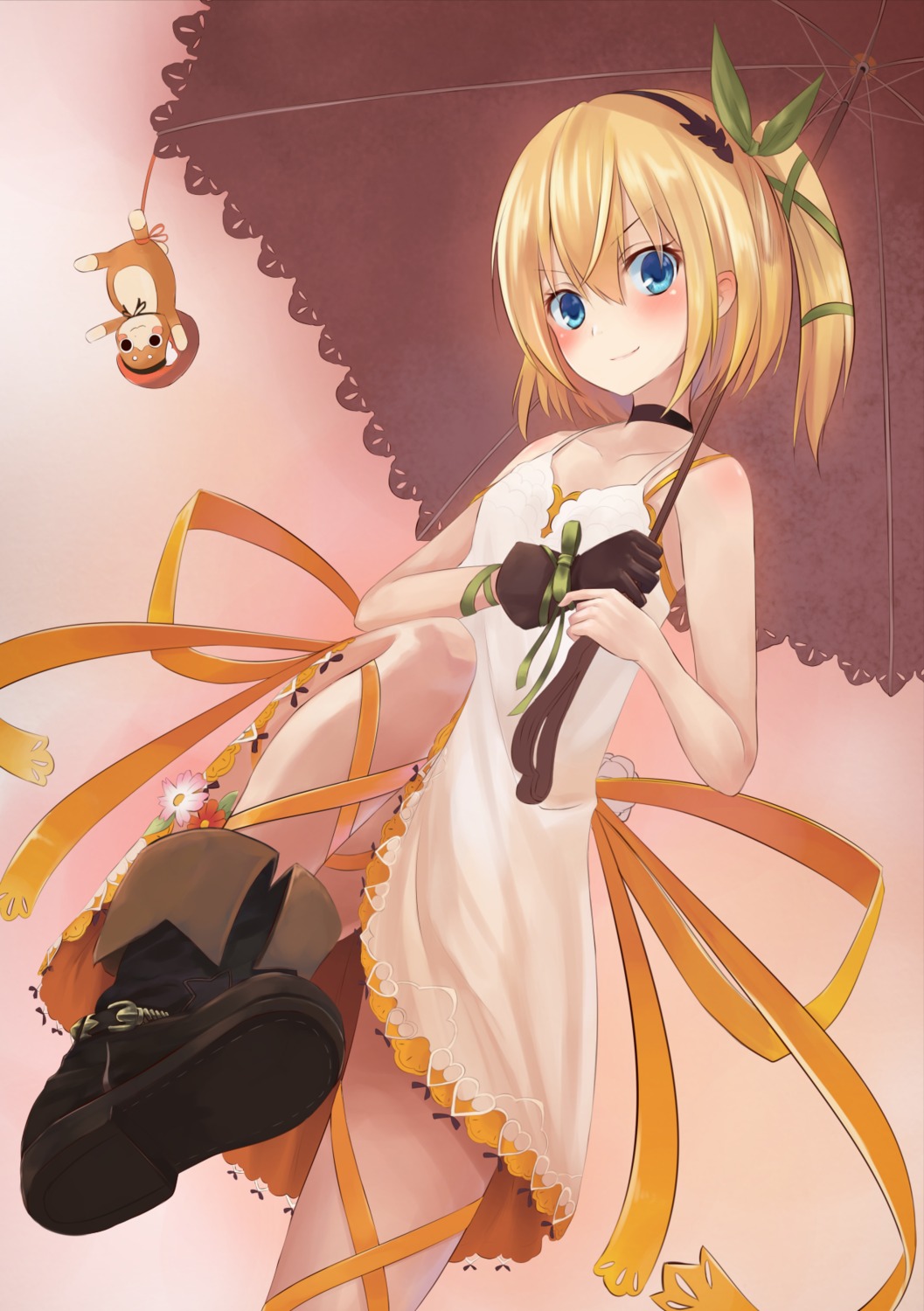 dress edna pi-pie summer_dress tales_of tales_of_zestiria umbrella