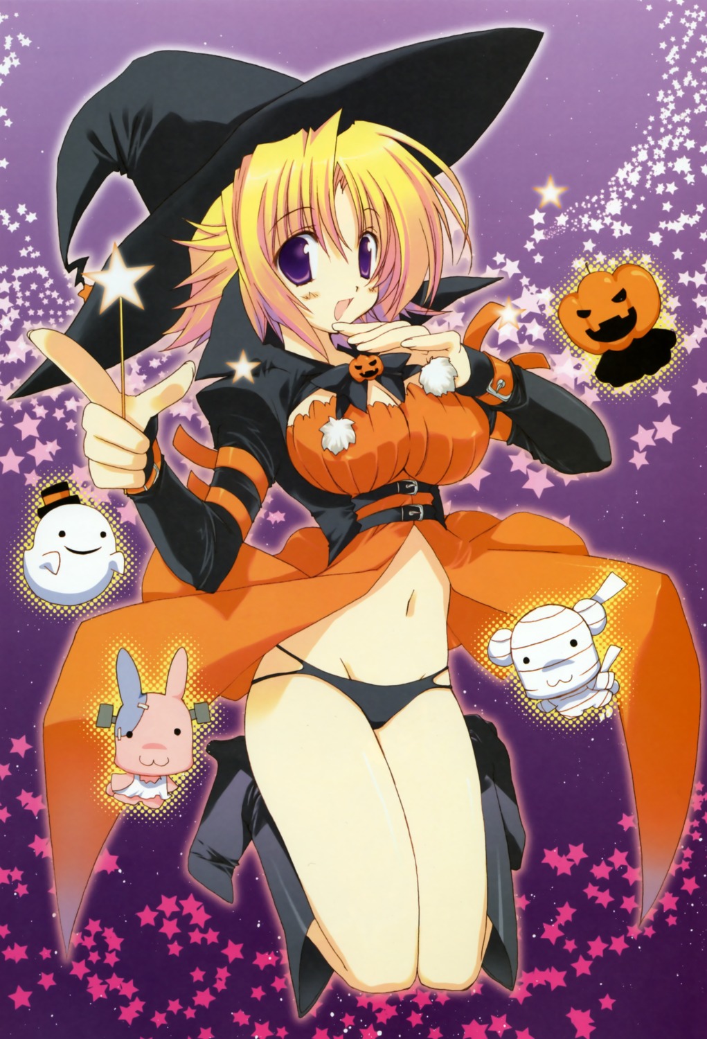 halloween pantsu takanae_kyourin witch