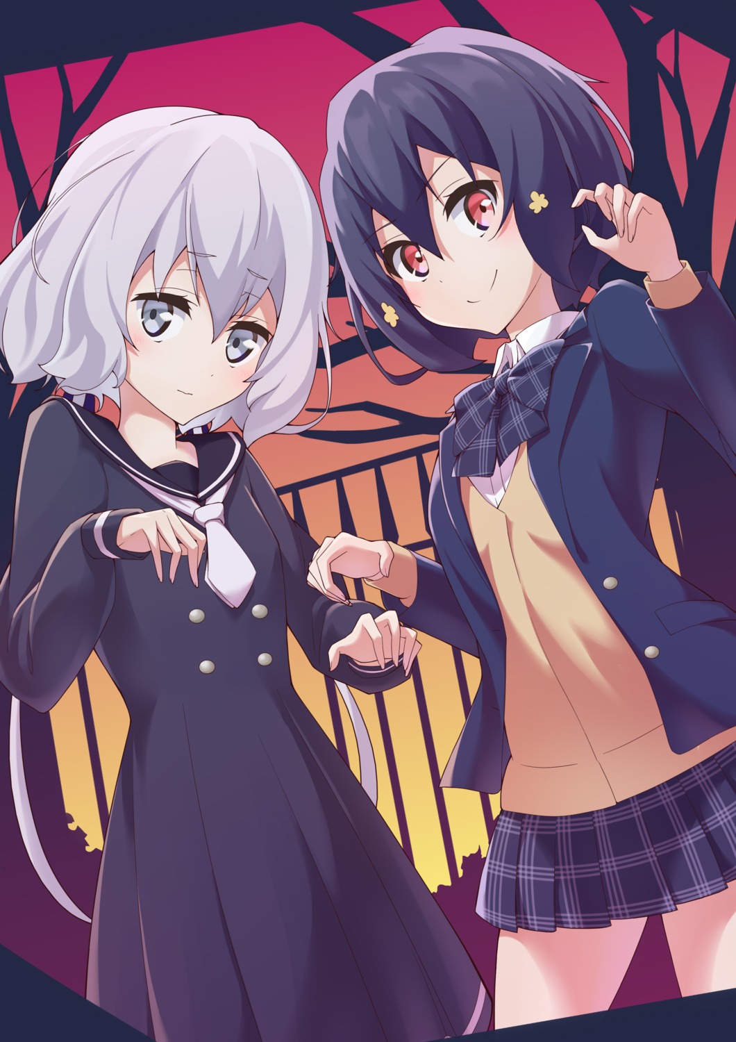 konno_junko mizuno_ai prbili seifuku sweater zombieland_saga