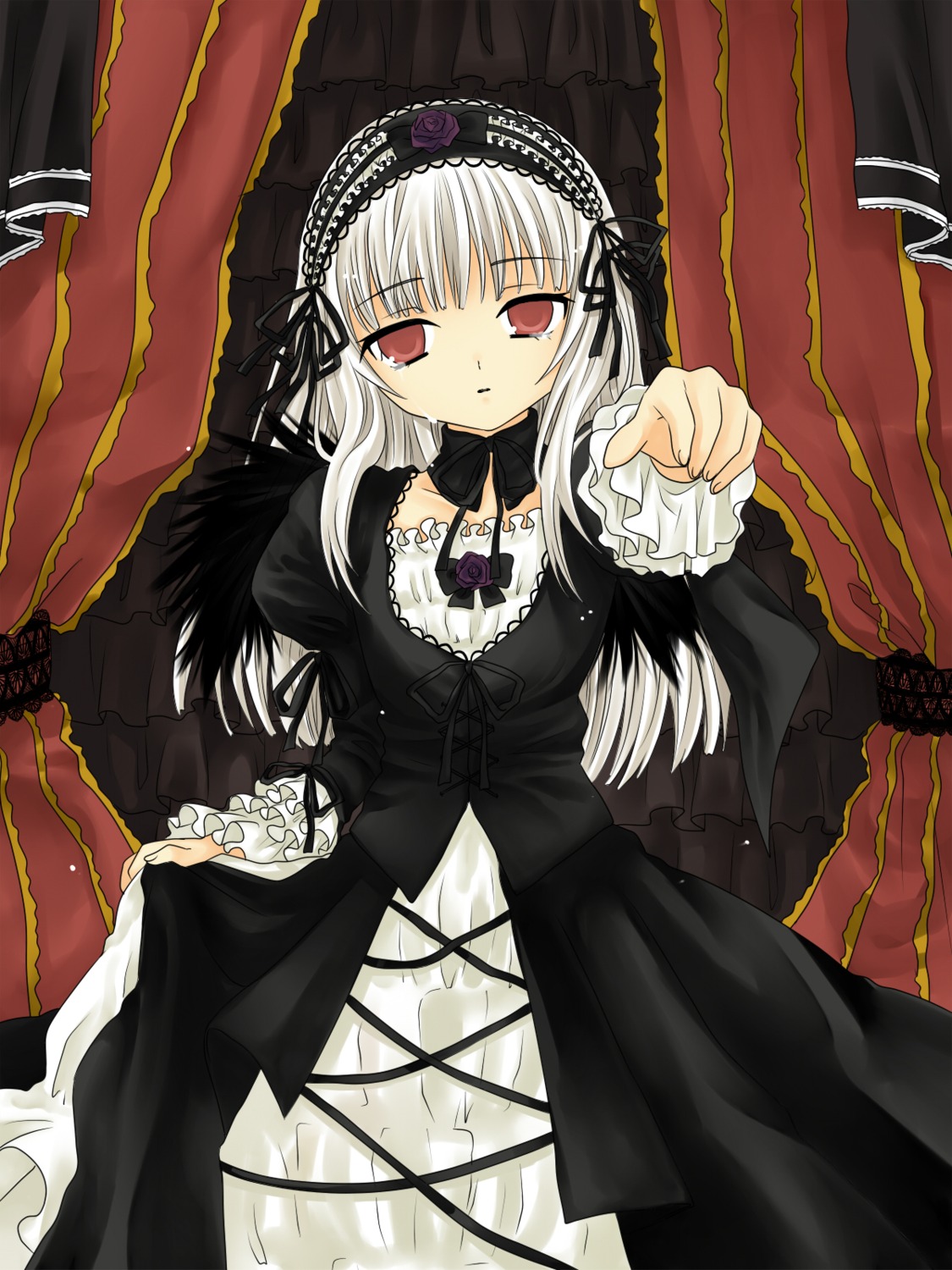 hanabana_tsubomi lolita_fashion rozen_maiden suigintou wings