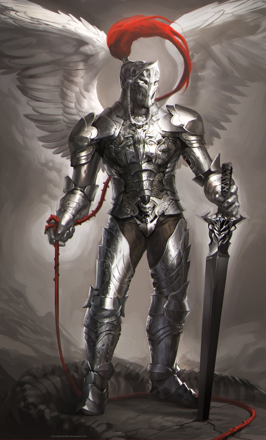 sakimichan sword wings