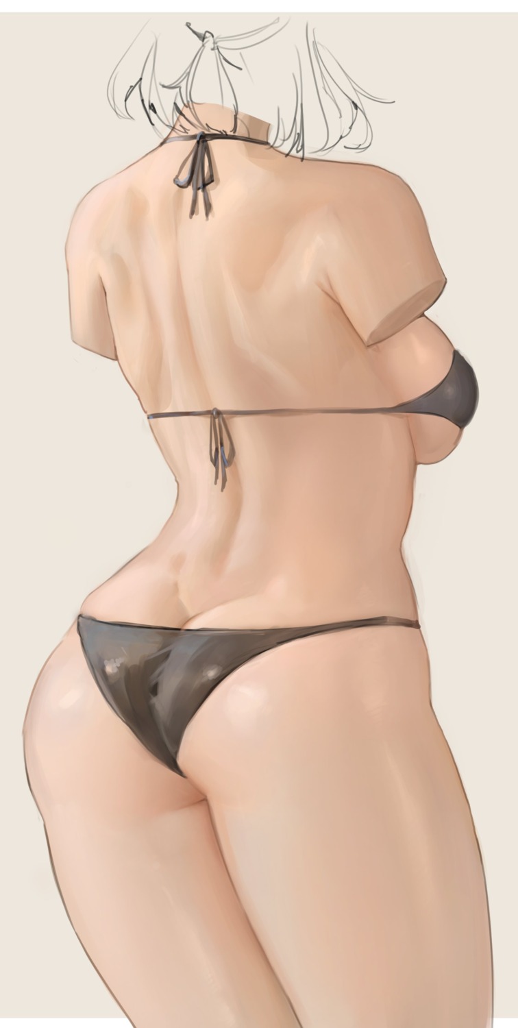 ass bikini free_style_(yohan1754) swimsuits thong underboob