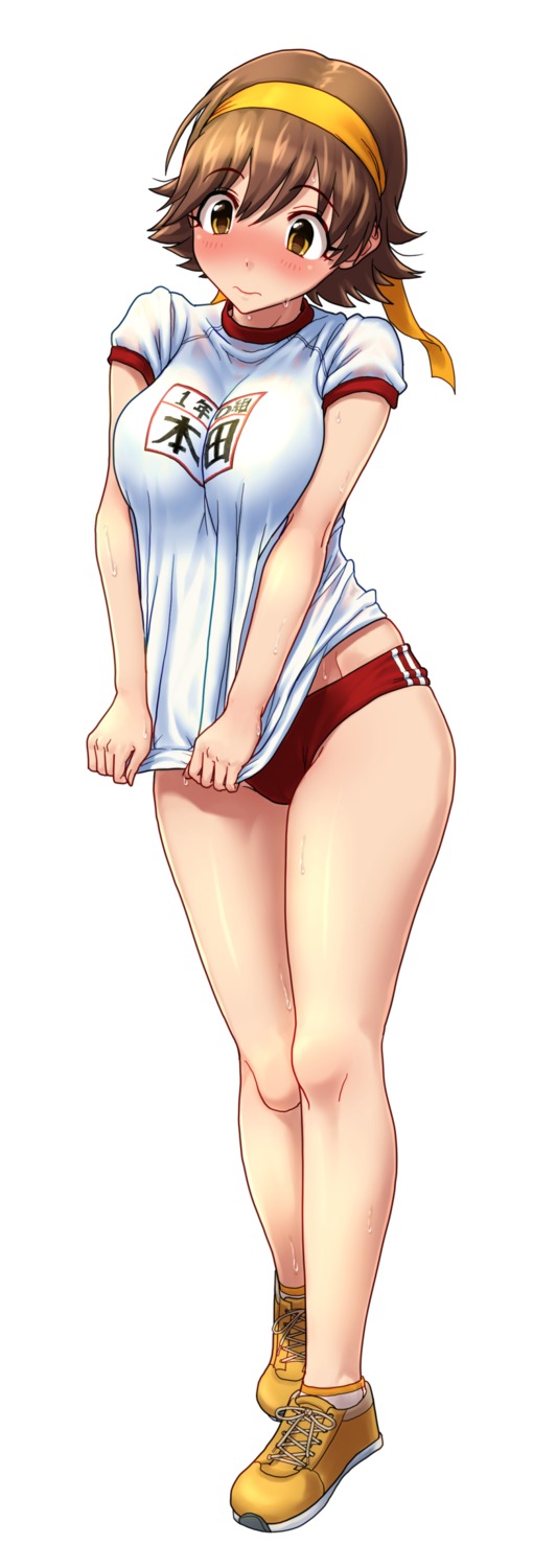 buruma gym_uniform honda_mio kezune see_through the_idolm@ster the_idolm@ster_cinderella_girls wet_clothes