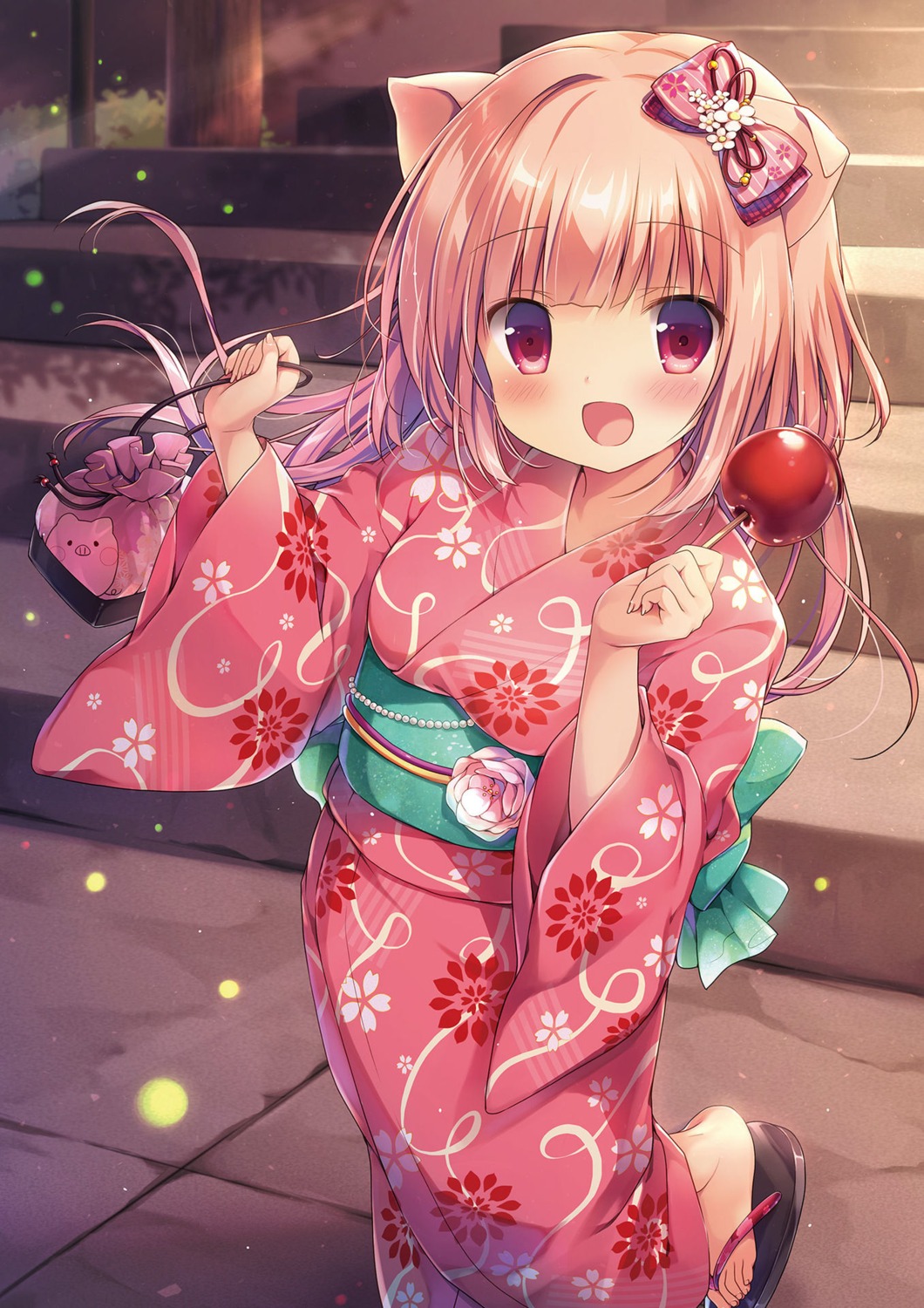 animal_ears canvas+garden miyasaka_nako rowa_(canvas+garden) yukata