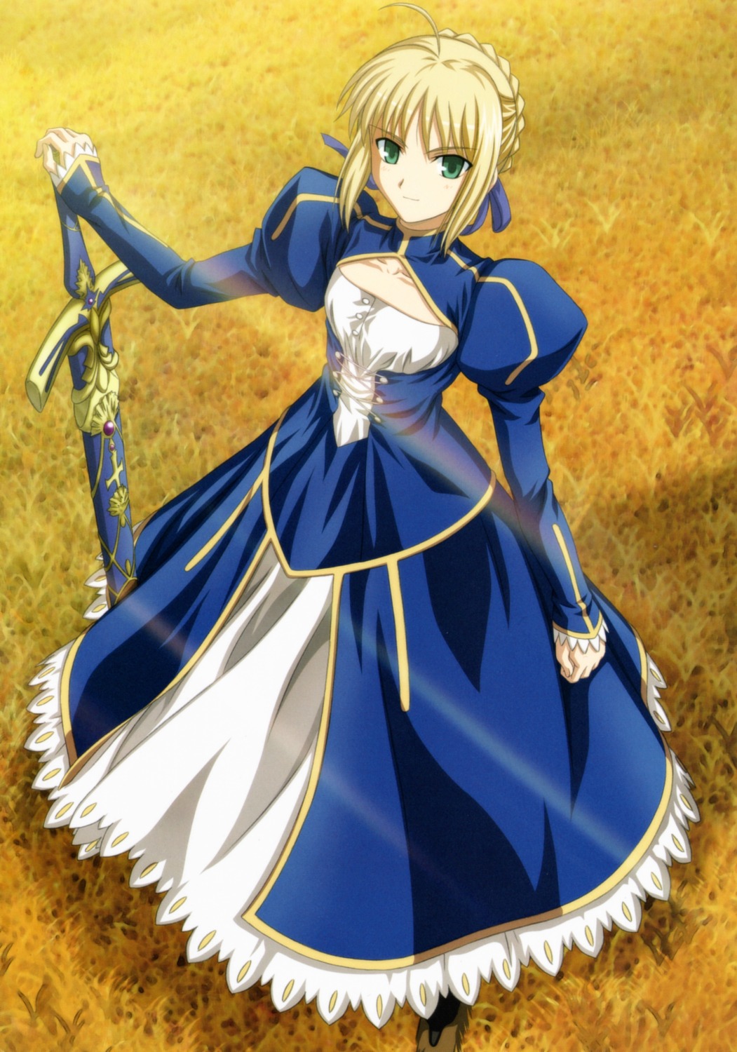 dress fate/stay_night ishihara_megumi saber sword