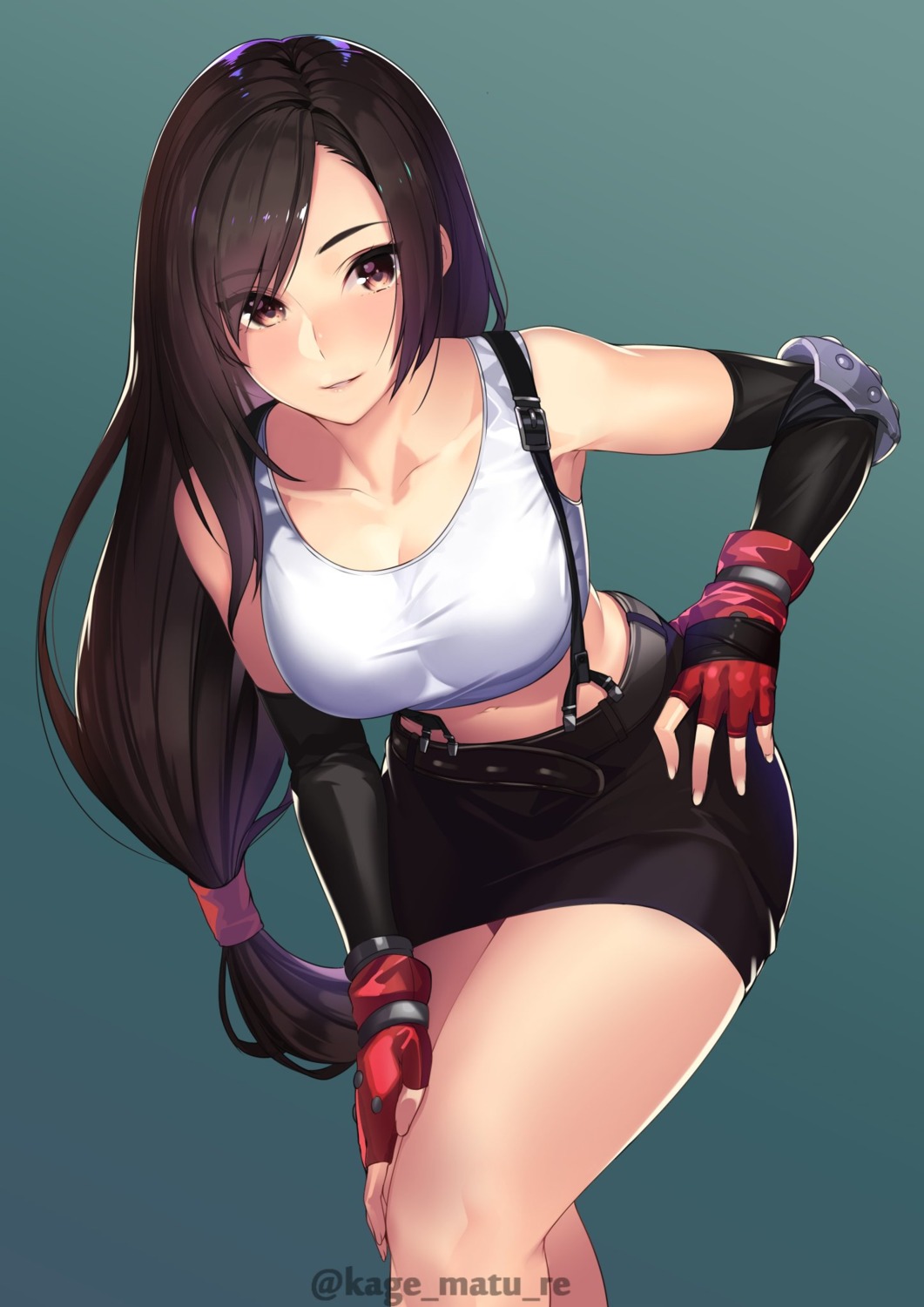 cleavage final_fantasy final_fantasy_vii kagematsuri tifa_lockhart