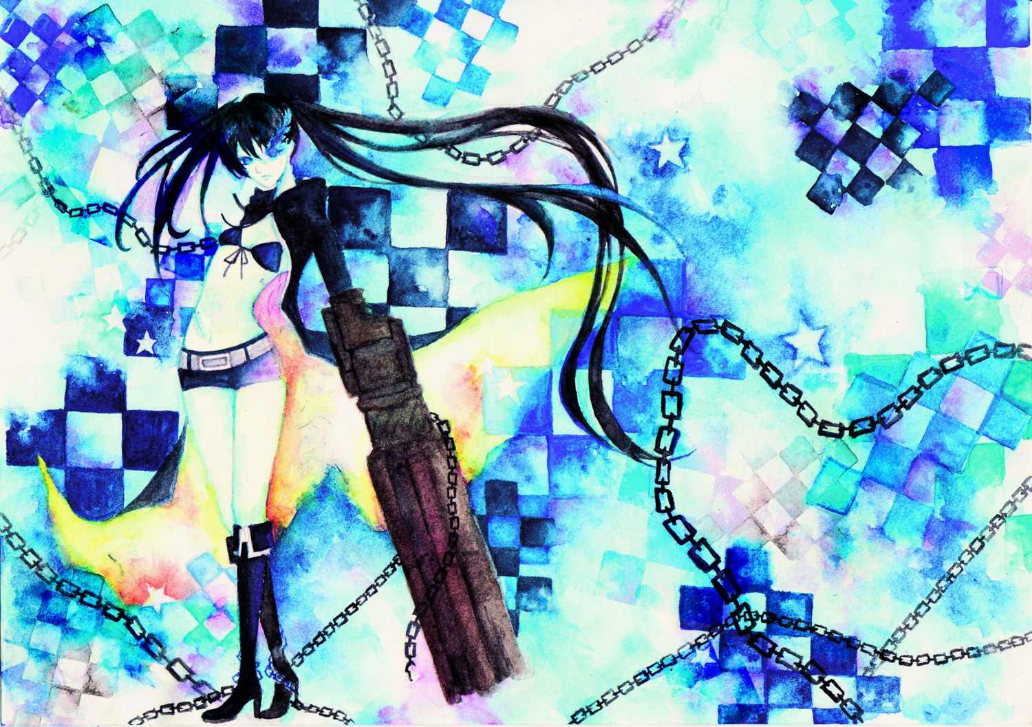 black_rock_shooter black_rock_shooter_(character) muraki vocaloid