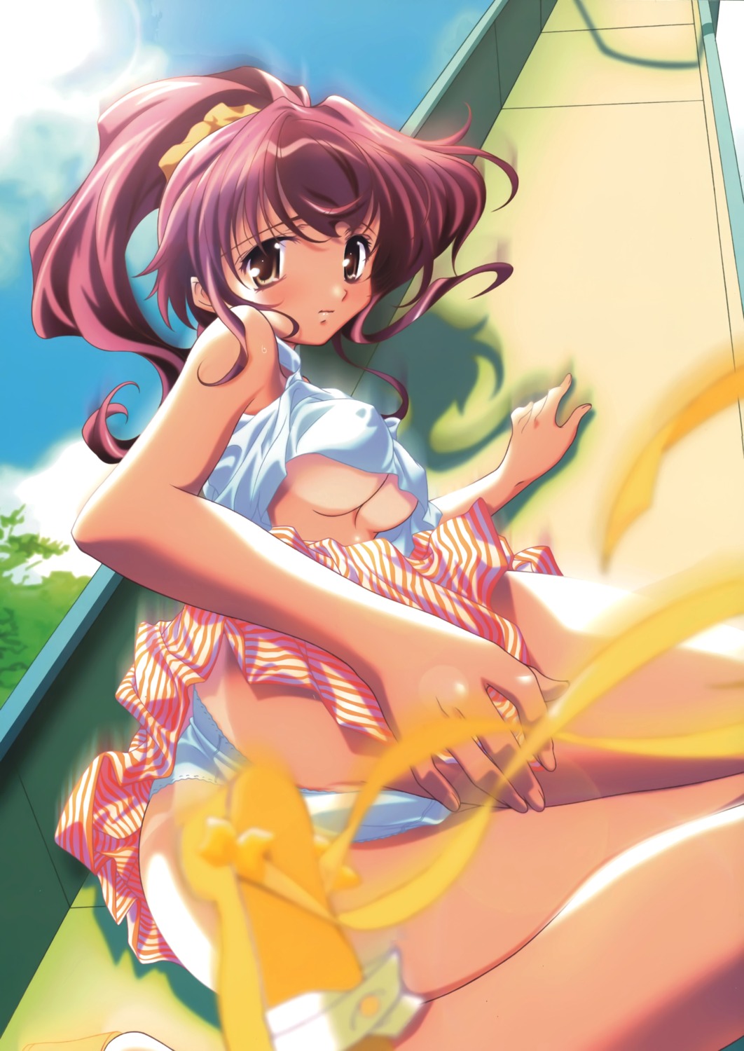 erect_nipples pantsu sugiyama_genshou tan_lines underboob