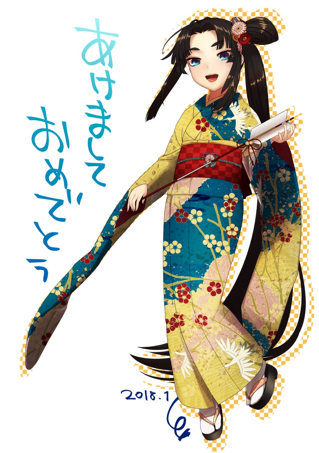 fate/grand_order kimono shimo ushiwakamaru_(fate/grand_order)