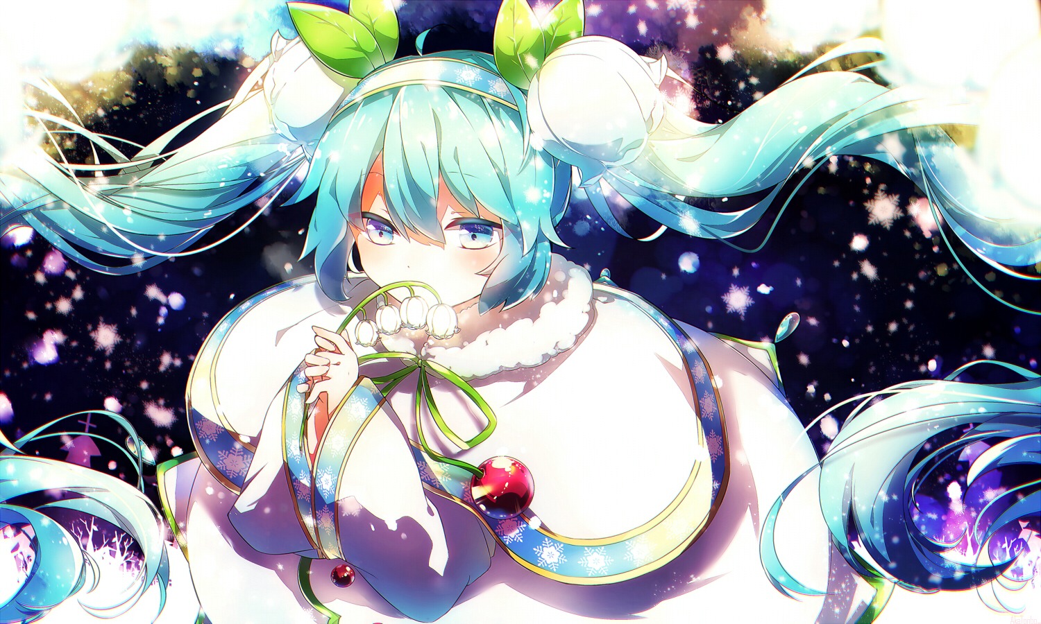 aka_tonbo_(lililil) hatsune_miku vocaloid yuki_miku