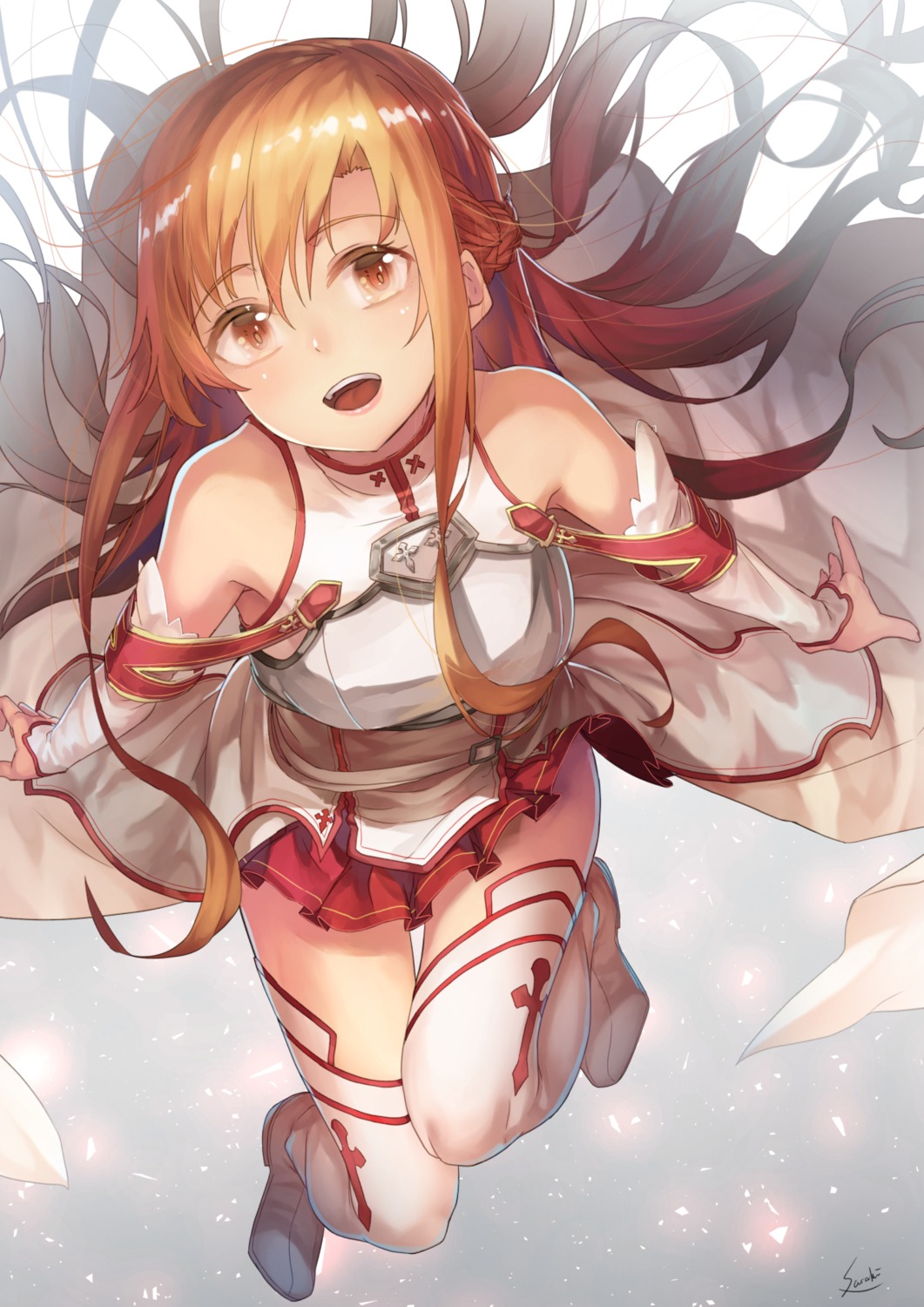 armor asuna_(sword_art_online) saraki sword_art_online thighhighs