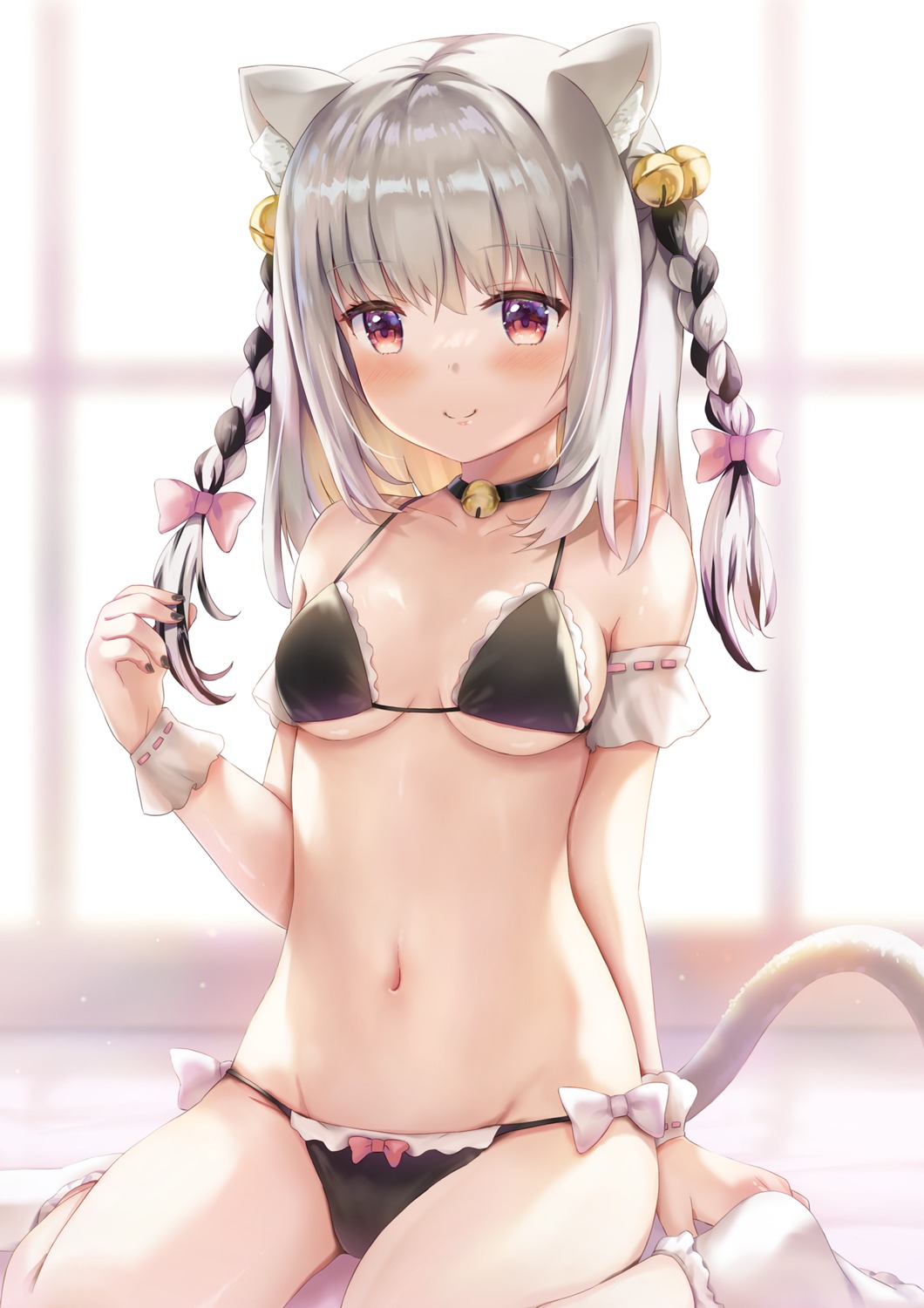 animal_ears bra nekomimi pantsu sho_lab tail underboob