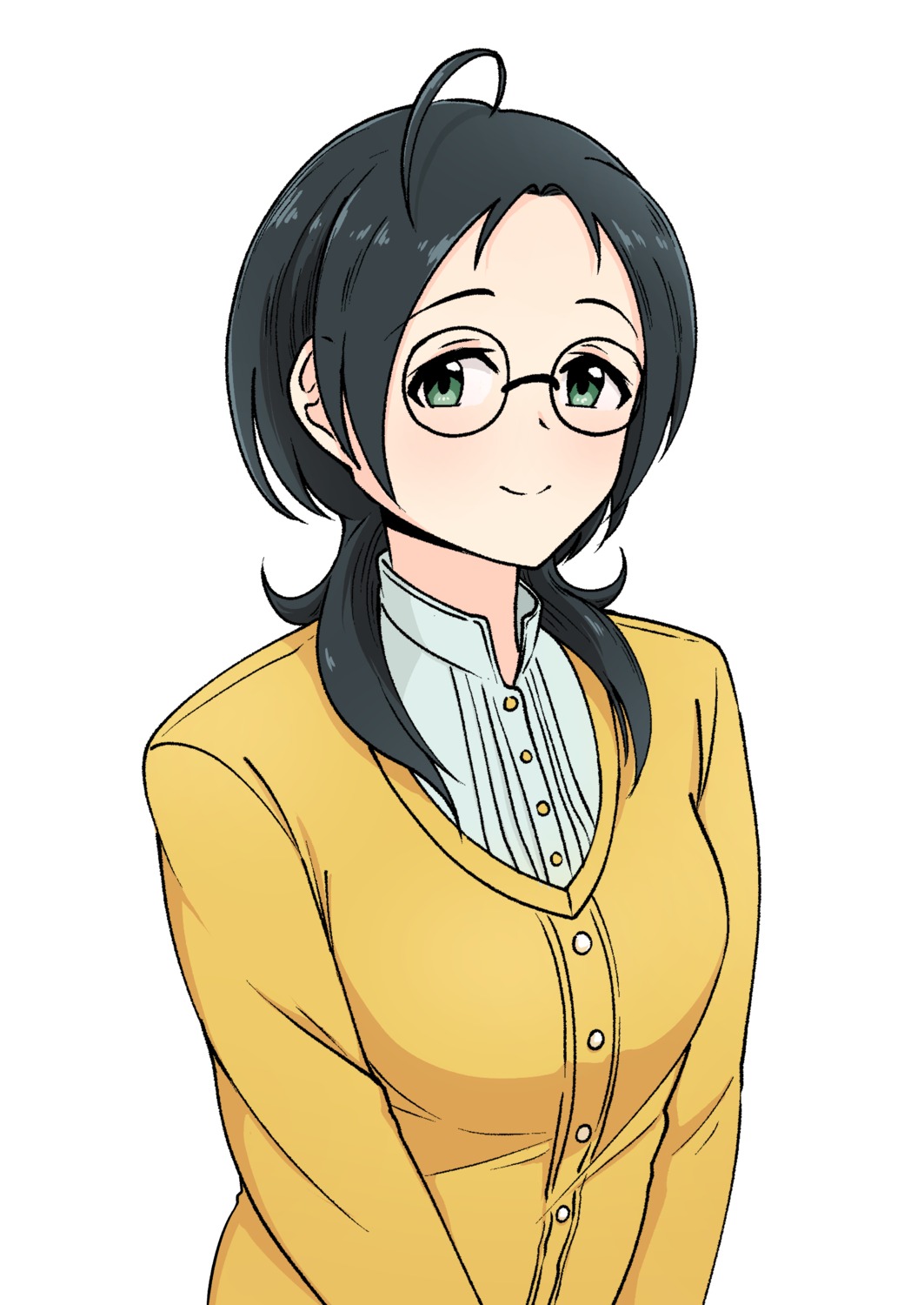 megane okamoto_manami sweater the_idolm@ster the_idolm@ster_dearly_stars ushimochi