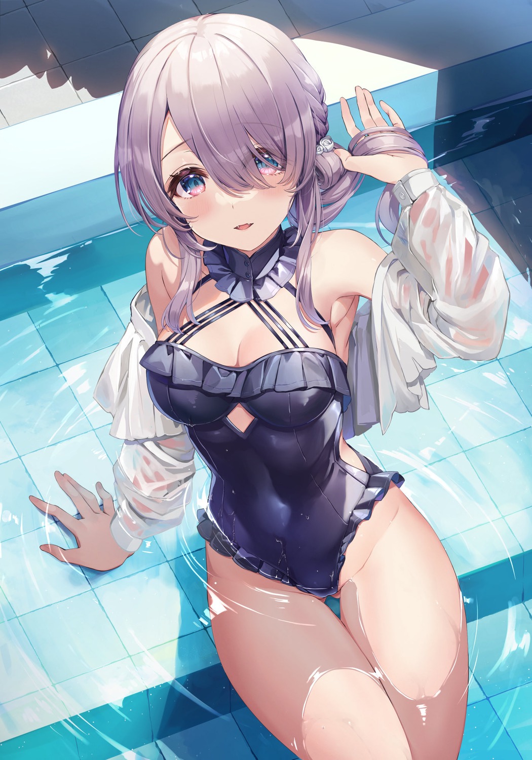 ao_no_neko see_through swimsuits wet wet_clothes