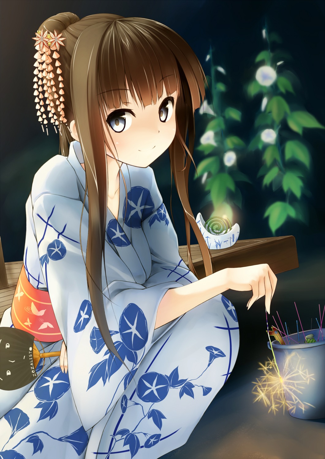 japanese_clothes kuroneko_shiro yukata