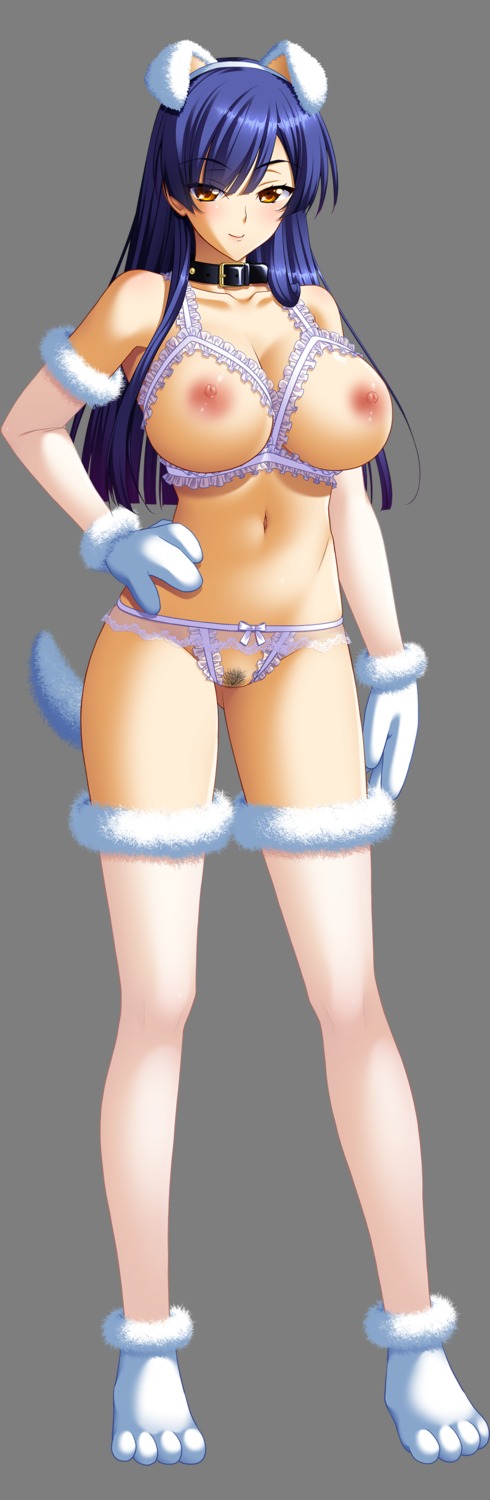 animal_ears breasts lingerie nipples pantsu pubic_hair tagme tail thighhighs transparent_png