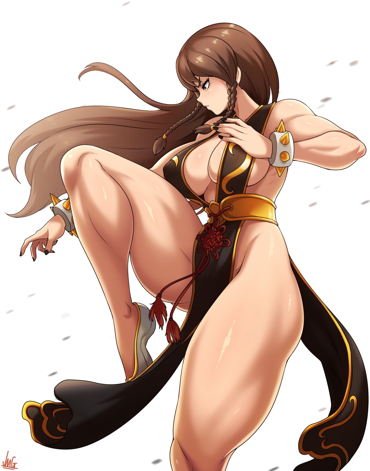 chinadress chun_li jmg no_bra nopan street_fighter