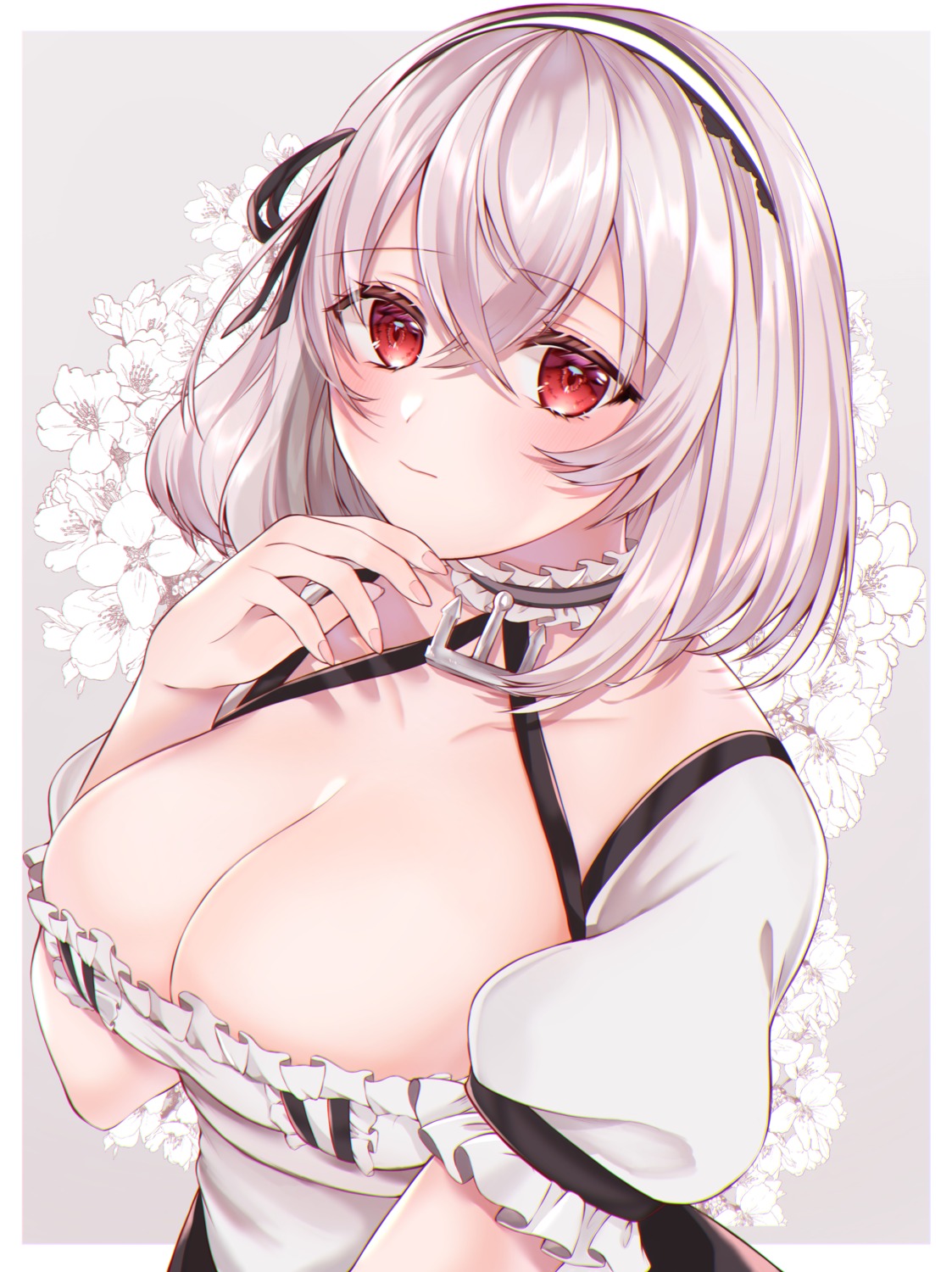 azur_lane maid no_bra sirius_(azur_lane) tagme