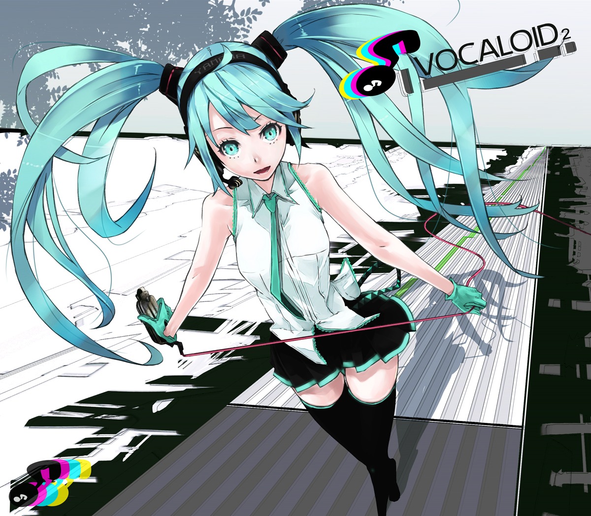 hatsune_miku mille thighhighs vocaloid