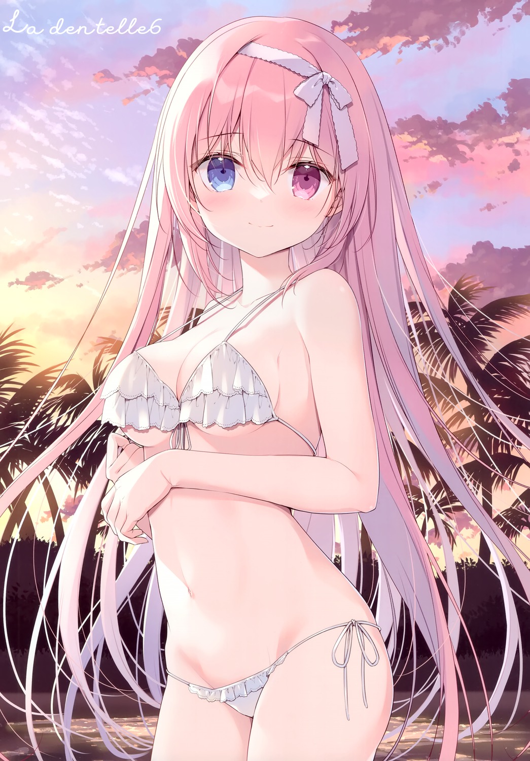 bikini canvas+garden heterochromia miyasaka_miyu swimsuits