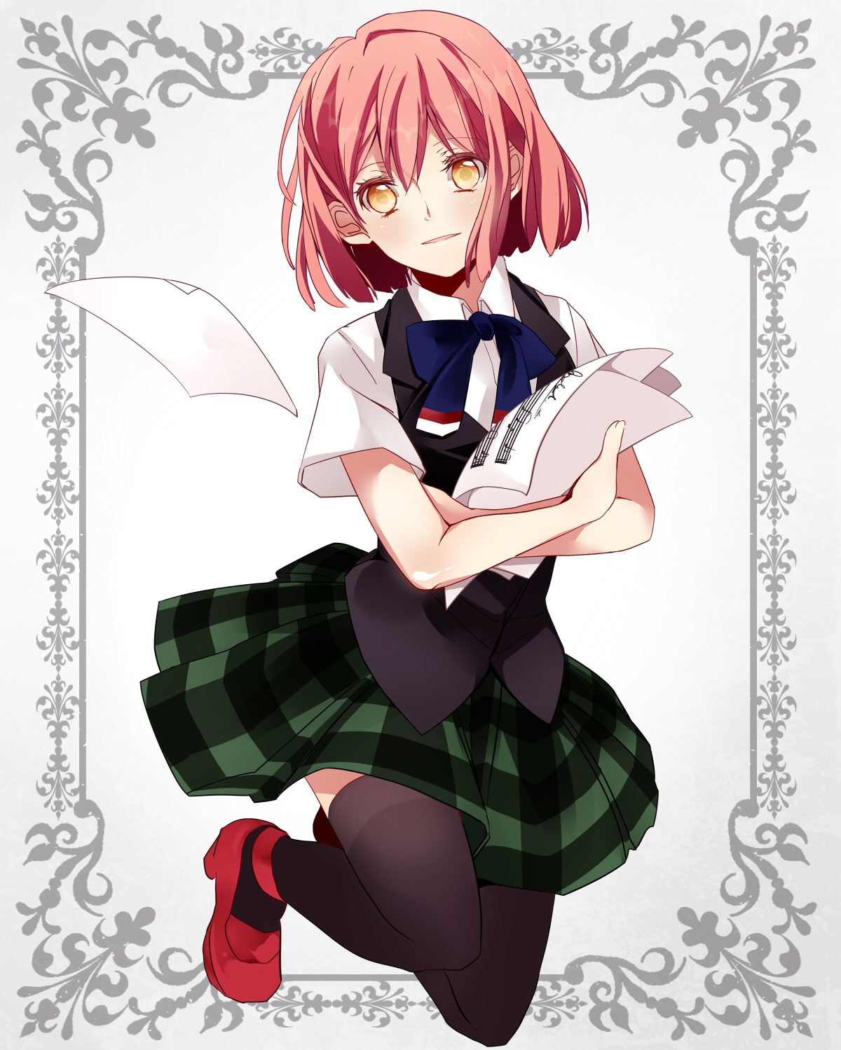 hatsuko nanami_haruka_(uta_no_prince_sama) seifuku thighhighs uta_no_prince_sama