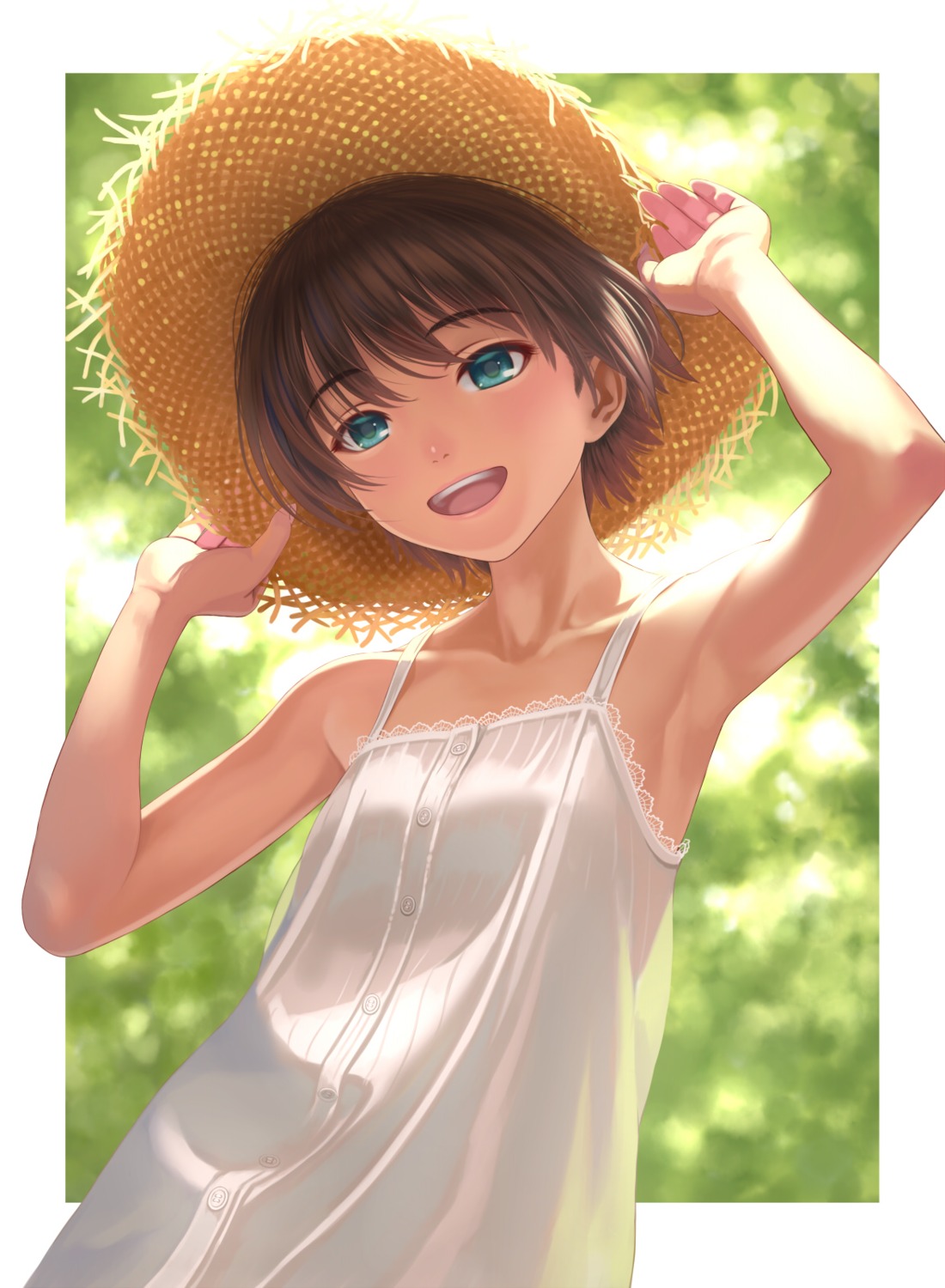 dress kikuchi_makoto nekopuchi summer_dress the_idolm@ster