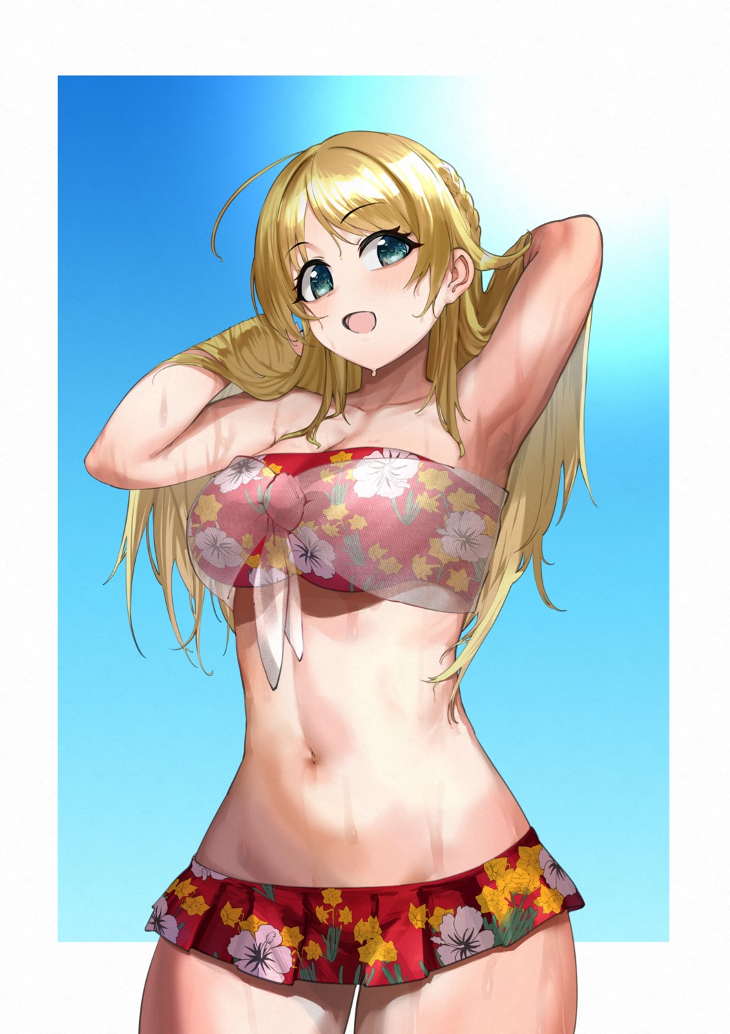 bikini hachimiya_meguru mikohachi see_through swimsuits the_idolm@ster the_idolm@ster_shiny_colors