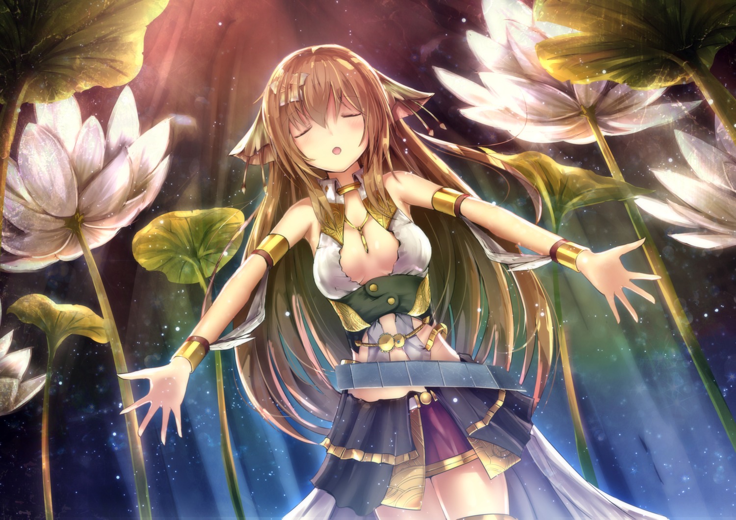 ciel_nosurge cleavage ionasal_kkll_preciel missile228 no_bra open_shirt surge_concerto thighhighs