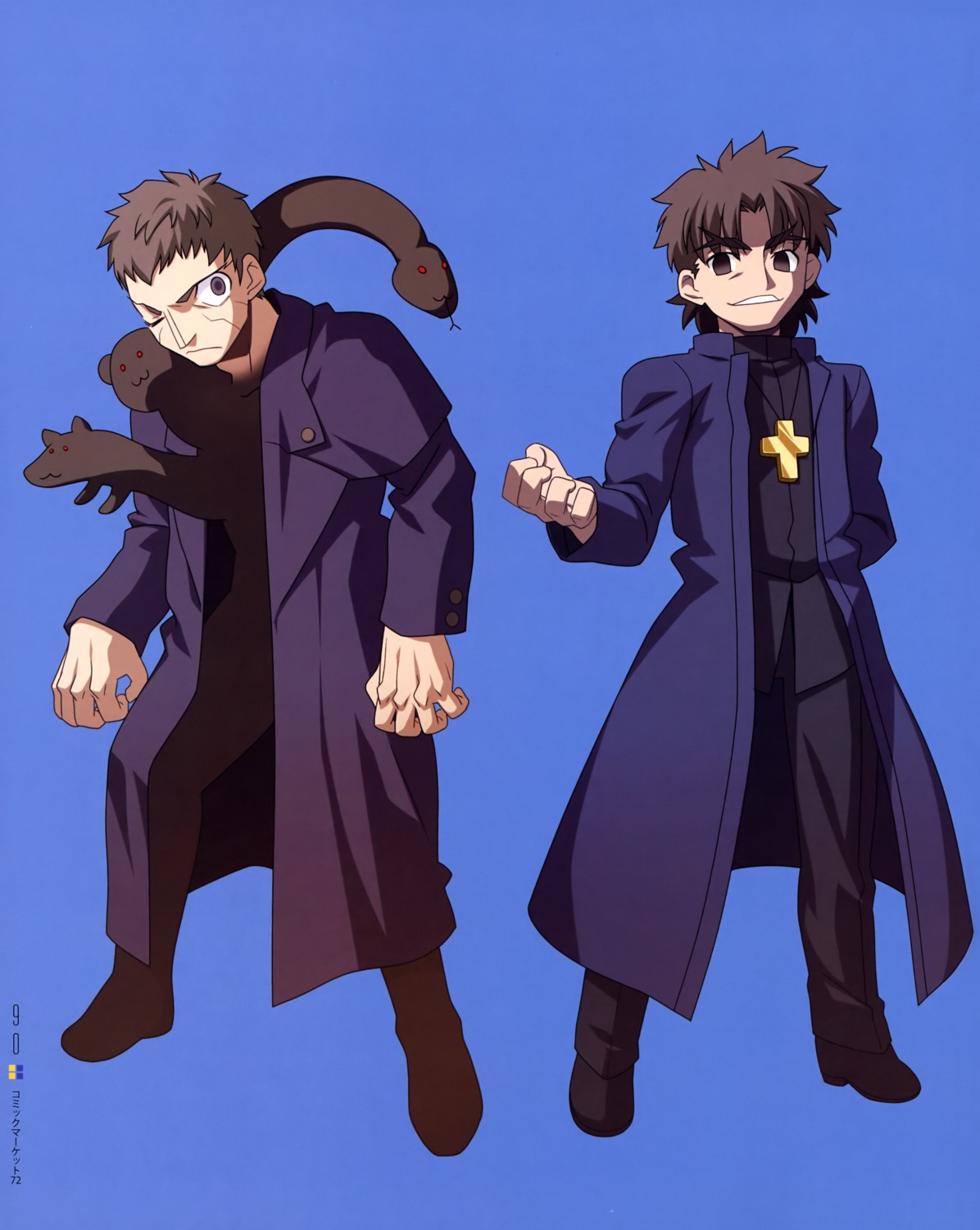 chibi fate/stay_night kotomine_kirei male nrvnqsr_chaos takeuchi_takashi tsukihime type-moon