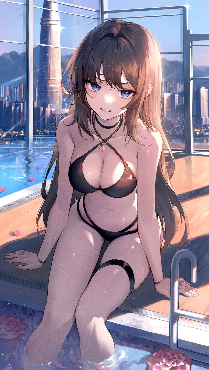 bikini garter kerno swimsuits wet